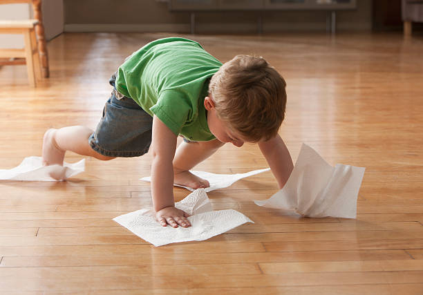 Kid with tissue papers | Kirkland's Flooring